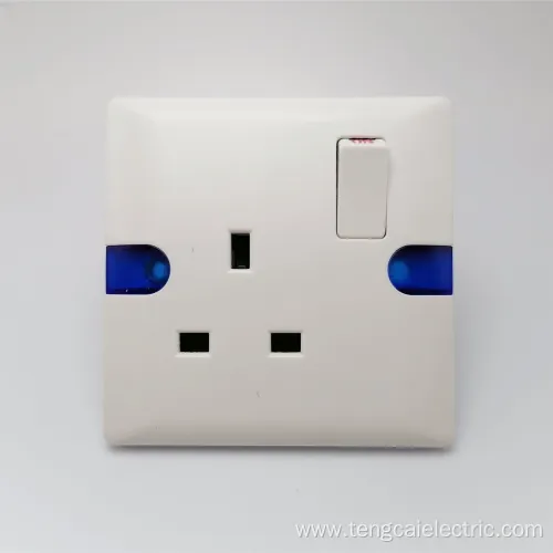 Electrical Wall Light Switch Socket 2 Gang